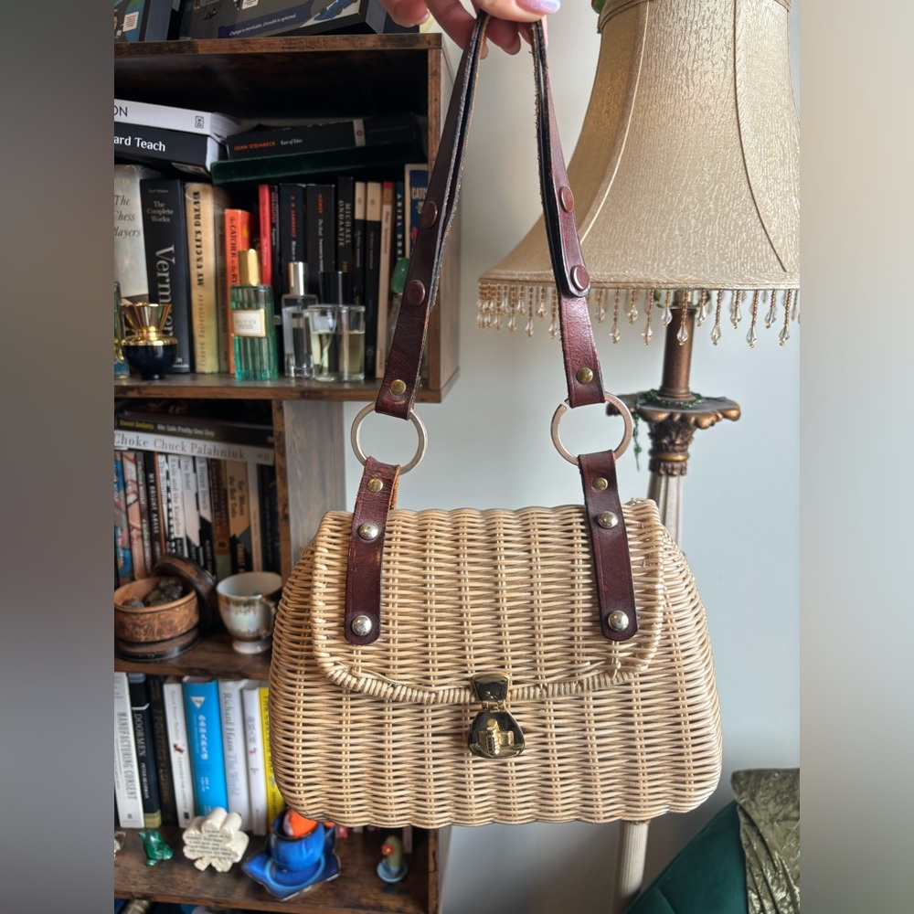 Woven vintage handbag